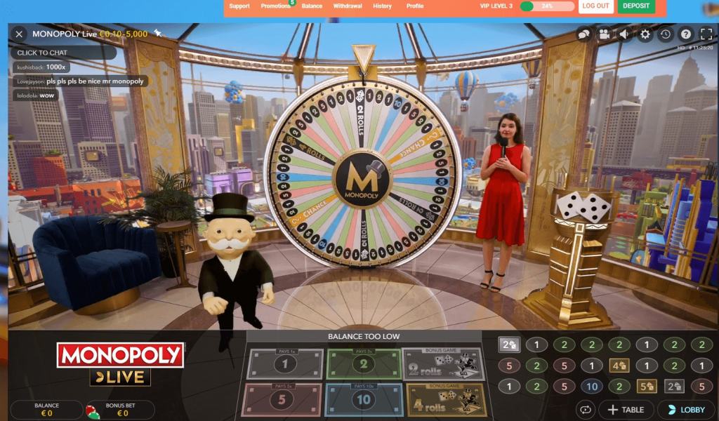 Monopoly Live rahapeli